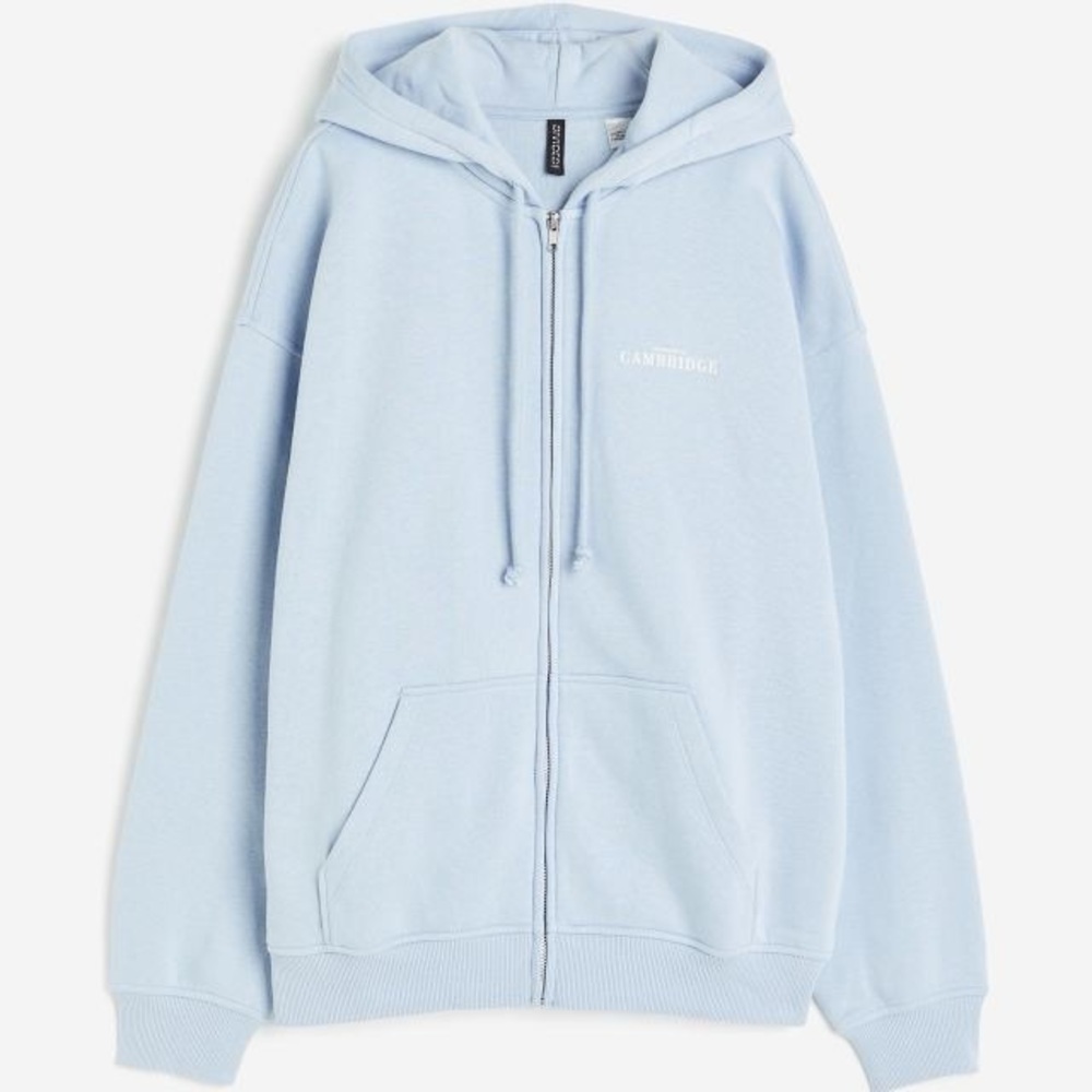 Oversized Printed Hooded Jacket‎
